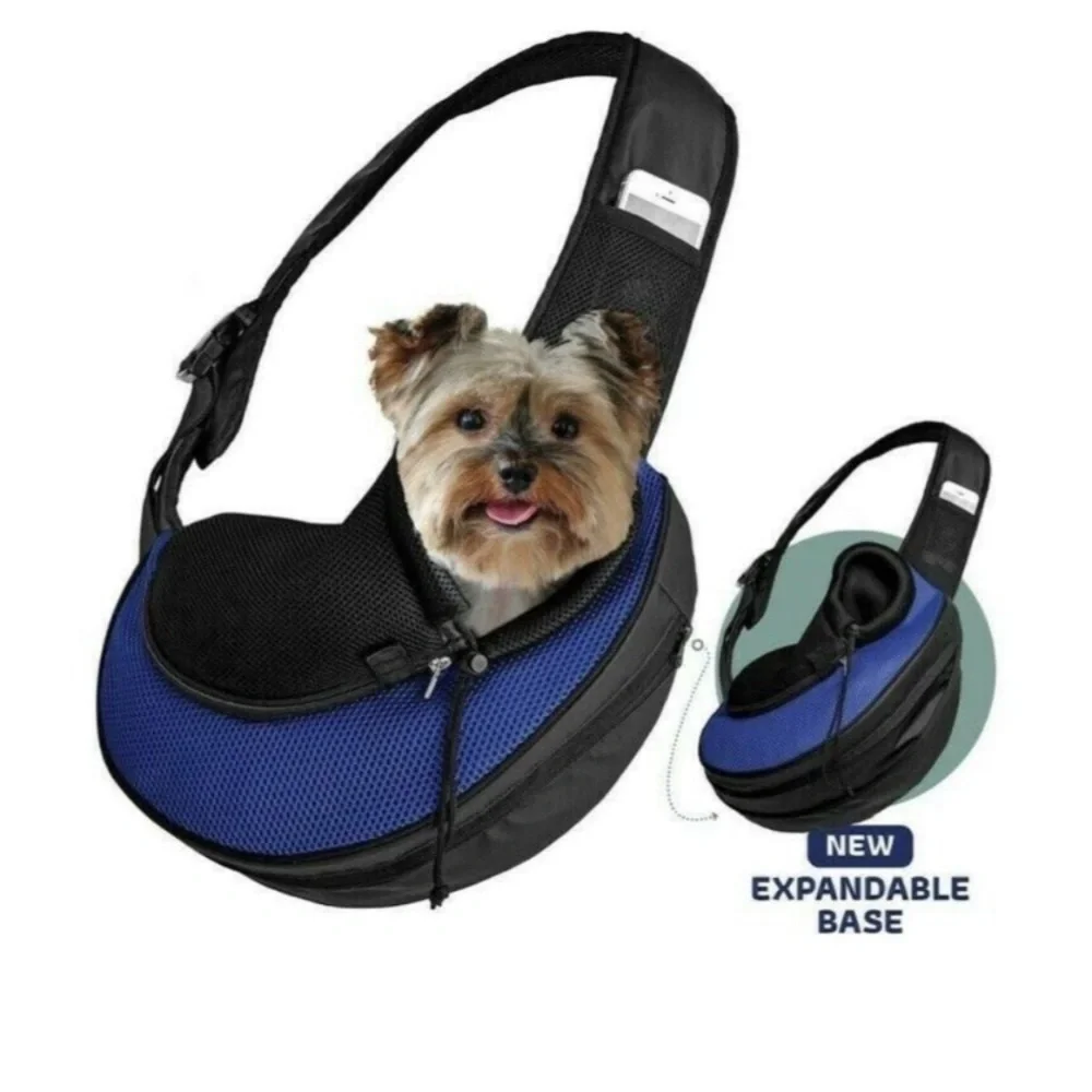 Katziela Mesh Sling Pet Carrier Adjustable Straps